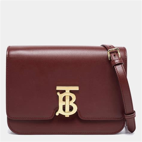 burberry small tb leather shoulder bag|burberry front zip shoulder bags.